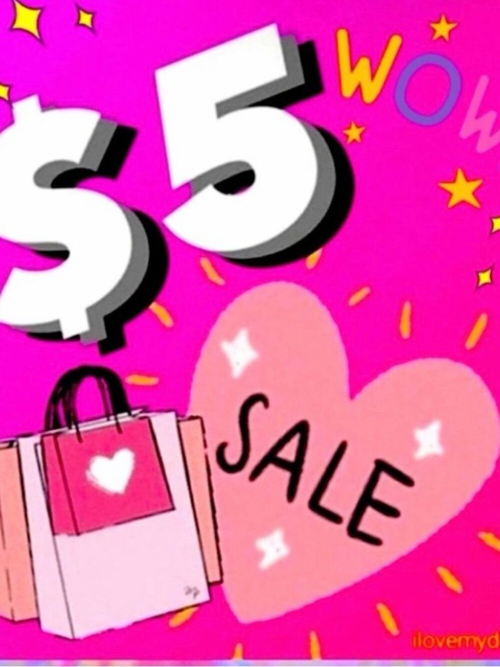 $5.00 SALE ALL  CATERGORIES INVENTORY CLEARANCE